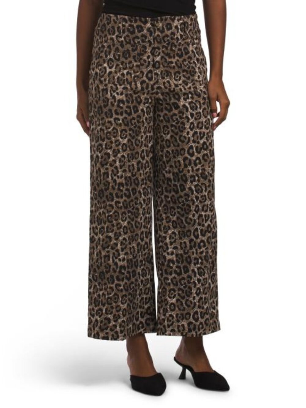 JULES & LEOPOLD Printed Millennium Wide Leg Ankle Trousers